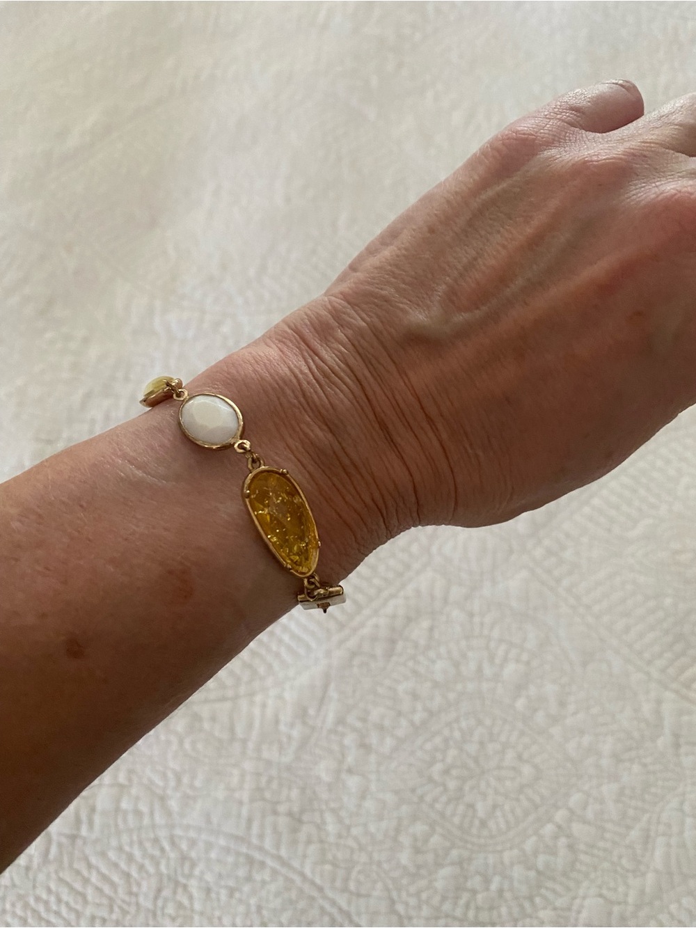 Bracelet Gold with multi stones